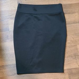 Thalia Sodi Black Scuba Pencil Skirt